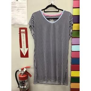 Muk Luks women’s striped short sleeve sleep gown night gown new from HSN